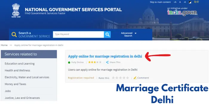 Marriage Certificate Delhi
