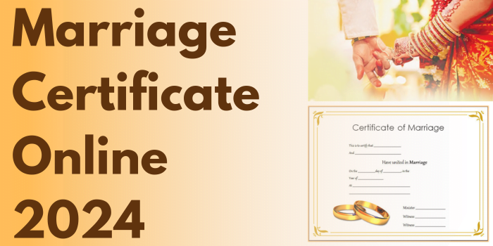 Marriage Certificate Online 2025