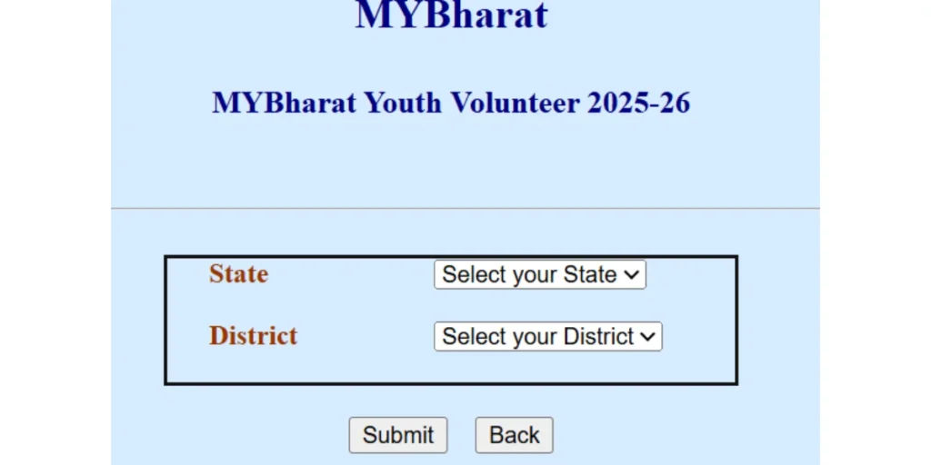 MYBharat volunteer bharti