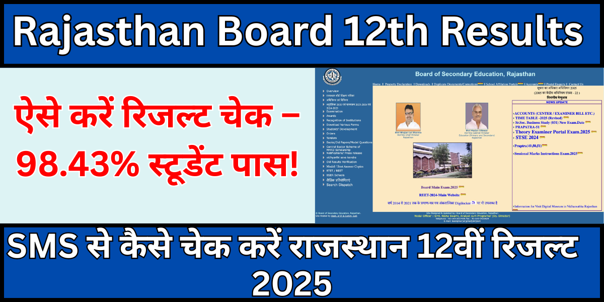 Rajasthan Board 12th Results